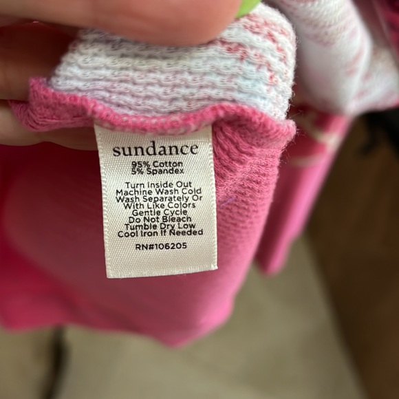 Pink ribbed knit pull on shirt - Picture 5 of 5